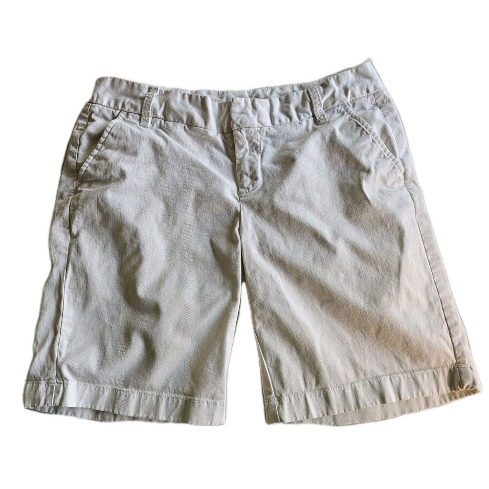 Caslon White Chino Cotton Shorts Women's sz 2